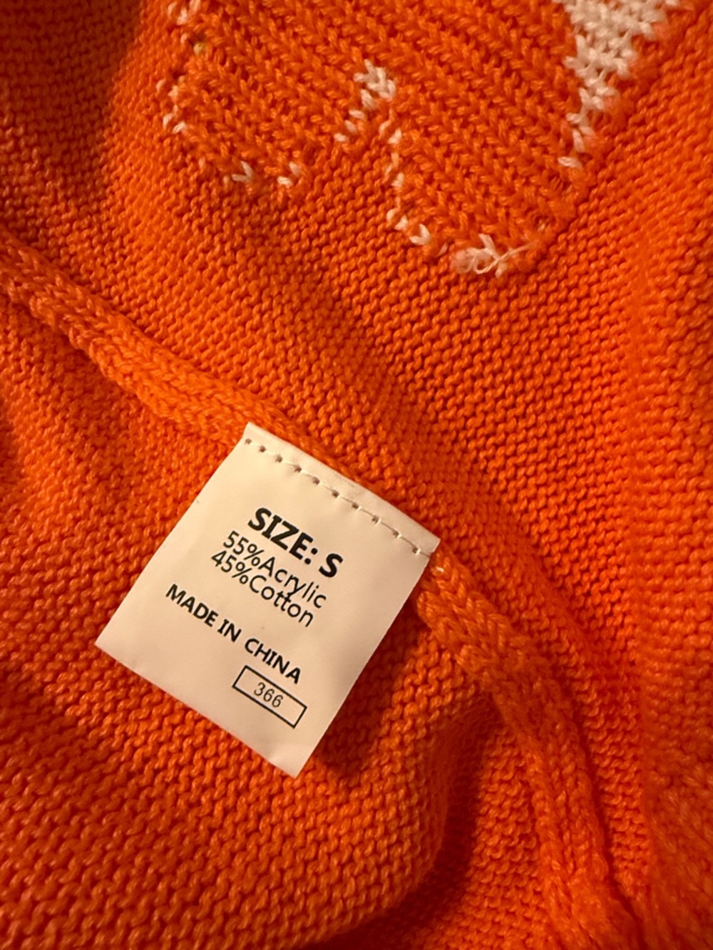 Orange Floral Open-Front Women’s Sweater Cardigan - Picture 2 of 2
